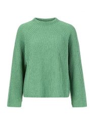 Rich & Royal Sweter w kolorze zielonym rozmiar: L. Zielone swetry Rich & Royal, l, bez wzorów, ze splotem, bez ramiączek. Za 189.29 zł.