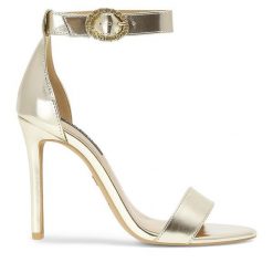 Sandały Nine West. Żółte sandały Nine West, bez wzorów, bez obcasa, na szpilce, bez zapięcia. Za 229.99 zł.