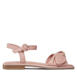 Sandały Ted Baker. Czerwone sandały Ted Baker, bez wzorów, bez obcasa, na płaskiej podeszwie, bez zapięcia. Za 299.99 zł.