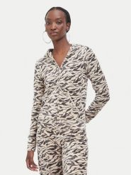 Juicy Couture Bluza JCDIJ126960A Beżowy Regular Fit. Brązowe bluzy Juicy Couture, l, bez wzorów, z bawełny, bez ramiączek, bez kaptura. Za 449.99 zł.
