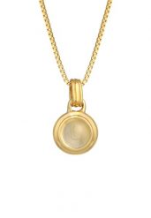 Elli PREMIUM Damski soliter zawieszka okrągły, klasyczny z cytrynem w pozłacanym srebrze 925 Sterling Silver Naszyjniki 1 ct. Szare naszyjniki Elli PREMIUM, z materiału, z cytrynem, pozłacane. Za 249.89 zł.