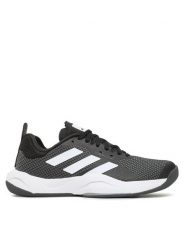 Adidas Buty na siłownię Rapidmove IF3203 Czarny. Czarne buty treningowe adidas, bez wzorów, z materiału, bez zapięcia, na fitness i siłownię. Za 309.99 zł.