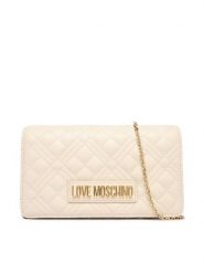 LOVE MOSCHINO Torebka JC4079PP1OLA0110 Écru. Kopertówki Love Moschino, bez wzorów, ze skóry, wizytowe, bez dodatków. Za 639.99 zł.