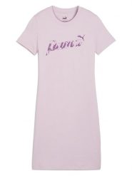 Puma Sukienka "ESS+ Blossom" w kolorze jasnoróżowym rozmiar: S. Różowe sukienki Puma, s, bez wzorów, bez kołnierzyka, bez ramiączek, mini. Za 48.50 zł.