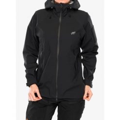 Kurtka przeciwdeszczowa damska Helikon-Tex Squall Hardshell. Czarne kurtki przeciwdeszczowe HELIKON-TEX, bez wzorów, z hardshellu, bez kaptura, trekkingowe. Za 839.99 zł.