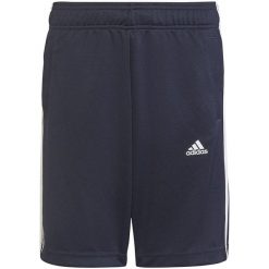 Spodenki dla dzieci adidas Designed 2 Move 3-Stripes Shorts. Białe szorty adidas, bez wzorów, sportowe. Za 81.00 zł.