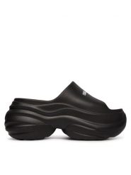 KARL LAGERFELD Klapki KL88900A Czarny. Czarne klapki KARL LAGERFELD, bez wzorów, z syntetyku, bez obcasa, bez zapięcia. Za 421.99 zł.