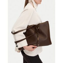 Torebka GINO ROSSI. Brązowe shopper bag Gino Rossi, bez wzorów, bez dodatków. Za 259.99 zł.