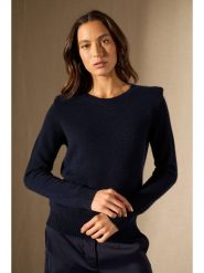 Perfect Cashmere Kaszmirowy sweter "Devezas" w kolorze granatowym rozmiar: M. Niebieskie swetry Perfect Cashmere, m, bez wzorów, z kaszmiru, bez ramiączek. Za 591.60 zł.