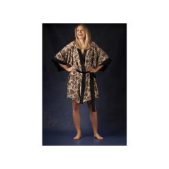 SZLAFROK KIMONO beżowy w orientalny wzór. Szlafroki damskie marki Intime. Za 249.00 zł.