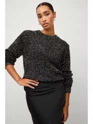 Ellos Sweter "Jasmine" w kolorze czarnym rozmiar: S. Czarne swetry ellos, s, bez wzorów, bez ramiączek. Za 118.84 zł.