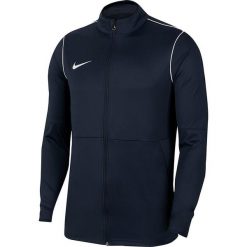 Nike Dry Park 20 TRK JKT K Juniorska bluza z zamkiem, 100% poliester. Niebieskie bluzy bez kaptura Nike, bez wzorów, z poliesteru, bez kaptura, na fitness i siłownię. Za 99.99 zł.