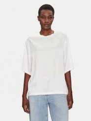 ViCOLO Bluzka TD0013 Biały Relaxed Fit. Białe bluzki ViCOLO, s, bez wzorów, z wiskozy, bez kołnierzyka, bez ramiączek. Za 129.99 zł.