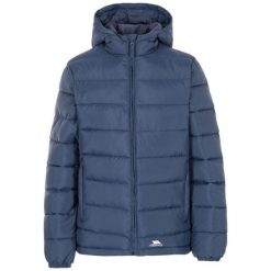 Elegancka Kurtka Damska. Niebieskie kurtki Trespass, m, bez wzorów, z materiału, eleganckie, z kapturem. Za 405.99 zł.