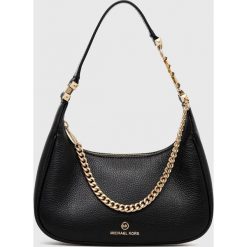 MICHAEL Michael Kors torebka skórzana kolor czarny. Czarne listonoszki MICHAEL Michael Kors, bez wzorów, na ramię, bez dodatków. Za 1,369.90 zł.