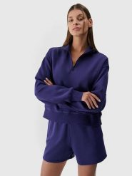 4F Bluza w kolorze granatowym rozmiar: L. Niebieskie bluzy 4f, l, bez wzorów, z bawełny, bez ramiączek, bez kaptura. Za 117.45 zł.