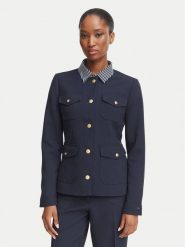 Tommy Hilfiger Marynarka WW0WW51728 Granatowy Slim Fit. Niebieskie marynarki i żakiety Tommy Hilfiger, bez wzorów, z syntetyku, bez ramiączek. Za 1,099.00 zł.