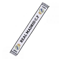 Real Madryt szalik kibica Knitted Scarf 3RD RM4BUF3 wielokolorowy. Białe szaliki i kominy Real Madrid, bez wzorów, sportowe. W wyprzedaży za 96.07 zł.