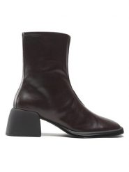 Vagabond Shoemakers Botki Ansie 5445-001-35 Brązowy. Brązowe botki Vagabond Shoemakers, bez wzorów, ze skóry, bez obcasa, na słupku, bez zapięcia. Za 769.99 zł.