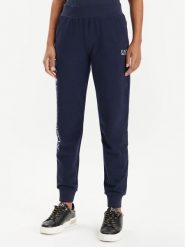 EA7 Emporio Armani Spodnie dresowe 8NTP85 TJTXZ 1554 Granatowy Regular Fit. Niebieskie spodnie dresowe EA7 Emporio Armani, bez wzorów, z bawełny. Za 219.99 zł.