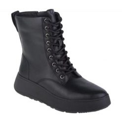 Buty FitFlop F-Mode W GM4-090 czarne. Czarne buty treningowe bez wzorów, z gumy, za kostkę, bez zapięcia. Za 826.66 zł.