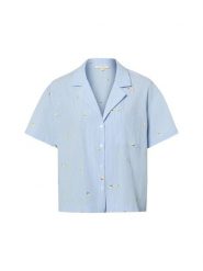 Marie Lund koszulka do piżamy Kobiety niebieski|biały, XL. Białe piżamy Marie Lund, xl, bez wzorów, z bawełny, bez kołnierzyka, bez ramiączek. Za 119.95 zł.