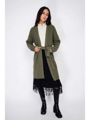 C& Jo Kardigan w kolorze khaki rozmiar: 38. Brązowe swetry C& Jo, bez wzorów, z tkaniny, klasyczne, bez ramiączek. Za 188.85 zł.