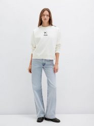 MAVI Bluza w kolorze białym rozmiar: XS. Białe bluzy Mavi, xs, bez wzorów, bez kaptura. Za 154.95 zł.