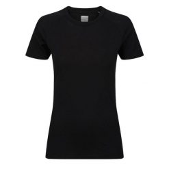 Koszulka merino damska Inov-8 Merino Short Sleeve T-Shirt. Czarne t-shirty Inov-8, bez wzorów, sportowe, bez kołnierzyka, bez ramiączek. Za 293.99 zł.