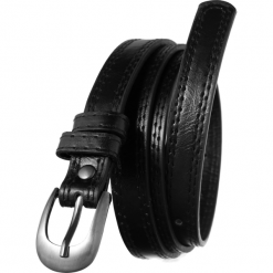Pasek damski czarny Cavaldi SBB-CV-1 BLACK. Czarne paski 4U Cavaldi, bez wzorów, ze skóry, eleganckie. Za 9.00 zł.