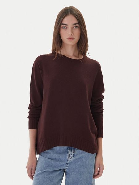 Kontatto Sweter 3M0808C Brązowy Relaxed Fit. Brązowe swetry Kontatto, m, bez wzorów, z syntetyku, bez ramiączek. Za 189.99 zł.