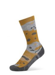 Skarpety turystyczne Buff Merino LIghtweight Crew Sock LWC2. Żółte skarpetki Buff, bez wzorów, z elastanu. Za 131.99 zł.