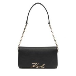 Torebka KARL LAGERFELD. Czarne kopertówki KARL LAGERFELD, bez wzorów, wizytowe, bez dodatków. Za 849.99 zł.