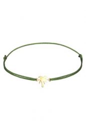 Elli Damska zawieszka z palmą i czarnym nylonem wykonany ze srebra próby 925 Sterling Silver, pozłacana Bransoletki 1 ct Damski. Czarne bransoletki Elli, pozłacane. Za 203.99 zł.