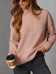 Milan Kiss Sweter w kolorze jasnoróżowym rozmiar: L. Różowe swetry Milan Kiss, l, bez wzorów, bez ramiączek. Za 174.02 zł.