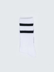 Skarpety unisex długie białe Ribs 101. Białe skarpetki BIG STAR, bez wzorów. W wyprzedaży za 13.99 zł.