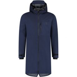 Kurtka przeciwdeszczowa BBB Rainshield Parka. Niebieskie płaszcze BBB CYCLING, bez wzorów, sportowe, bez kaptura. Za 599.90 zł.