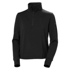 Bluza damska Helly Hansen Versalite Cinched Fleece. Czarne bluzy bez kaptura Helly Hansen, xl, bez wzorów, z elastanu, bez kaptura, trekkingowe. Za 331.50 zł.