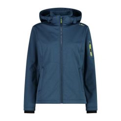 Damska kurtka turystyczna z kapturem CMP. Niebieskie kurtki przejściowe sportowe CMP, xl, bez wzorów, z materiału, z kapturem, outdoorowe. Za 378.20 zł.