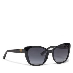 Okulary przeciwsłoneczne Guess. Czarne okulary przeciwsłoneczne Guess, z aplikacjami. Za 359.99 zł.