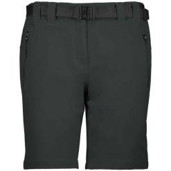 Spodenki damskie CMP Allegra Bermuda. Czarne szorty CMP, bez wzorów, sportowe. Za 186.50 zł.