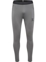 Legginsy Hummel Pro. Szare legginsy sportowe Hummel, xl, bez wzorów, z materiału, z standardowym stanem, do biegania. Za 302.50 zł.