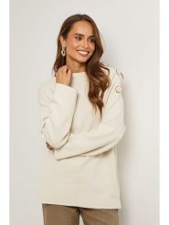 L'armoire de Suzette Sweter w kolorze beżowym rozmiar: 38/40. Brązowe swetry L'armoire de Suzette, l, bez wzorów, z kaszmiru, klasyczne, bez ramiączek. Za 174.84 zł.