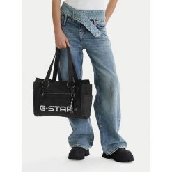 Torebka G-Star Raw. Czarne shopper bag G-Star Raw, bez wzorów, retro, bez dodatków. Za 199.99 zł.