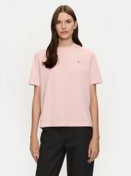 Tommy Hilfiger T-Shirt Modern Flag WW0WW43597 Różowy Relaxed Fit. Czerwone t-shirty Tommy Hilfiger, xs, bez wzorów, z bawełny, bez kołnierzyka, bez ramiączek. Za 139.99 zł.