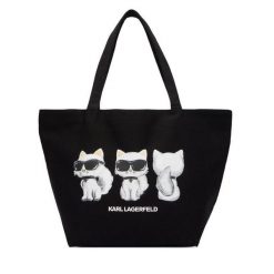 Torebka KARL LAGERFELD. Czarne torebki klasyczne KARL LAGERFELD, bez wzorów, bez dodatków. Za 389.99 zł.
