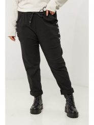 Curvy Lady Spodnie w kolorze czarnym rozmiar: 48/50. Czarne spodnie materiałowe Curvy Lady, bez wzorów, z bawełny, klasyczne, z standardowym stanem. Za 100.99 zł.