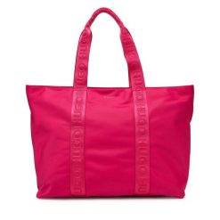 Torebka HUGO. Czerwone shopper bag Hugo, bez wzorów, bez dodatków. Za 349.99 zł.