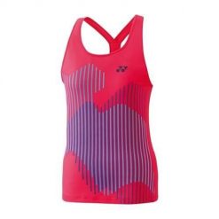 Koszulka sportowa damska Yonex Us Open 2024. Czerwone t-shirty sportowe YONEX, l, bez wzorów, z materiału, bez ramiączek, na fitness i siłownię. Za 339.00 zł.