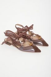 Baleriny damskie skórzane PINKO. Baleriny Pinko, bez wzorów, bez obcasa, bez zapięcia. Za 1,079.00 zł.